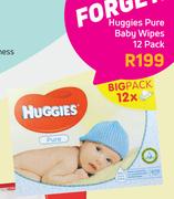 Huggies Pure Baby Wipes-12 Pack