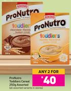 Pronutro Toddlers Cereal Assorted-For Any 2 x 250g