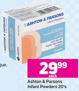 Ashton & Parsons Infant Powders-20's Pack Each