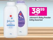Johnson's Baby Powder Assorted-400g Each