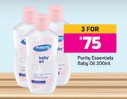 Purity Essential Baby Oil-For Any 3 x 200ml