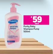 Purity Baby Shampoo Pump-500ml Each