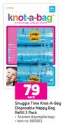 Snuggle Time Knot-A-Bag Disposable Nappy Bag Refill (3 Pack)-Each