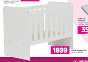 White Wooden Cot