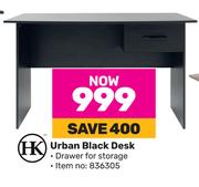 HK Urban Black Desk