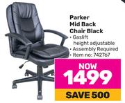 Parker Mid Back Chair Black