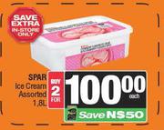 Spar Ice Cream Assorted-For 2 x 1.8L