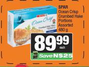 Spar Ocean Crisp Crumbed Hake Portions Assorted-480g