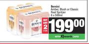 Bernini Amber, Blush Or Classic Real Spritzer-For 2 x 6 x 500ml