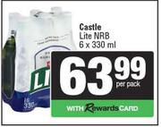Castle Lite NRB-6 x 330ml Per Pack