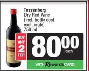 Tassenberg Dry Red Wine-For 2 x 750ml