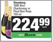 Steenberg 1682 Brut Chardonnay Or Pinot Noir Rose-750ml Each