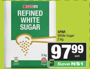 Spar White Sugar-5Kg 