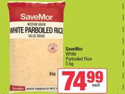 SaveMor White Parboiled Rice-5Kg