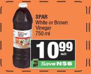 Spar White Or Brown Vinegar-750ml Each