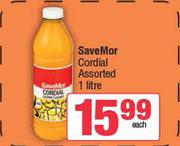SaveMor Cordial Assorted-1Ltr