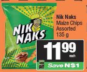 Nik Naks Maize Chips Assorted-135g
