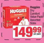 Huggies Dry Comfort Value Pack (Assorted-Sizes)-Per Pack