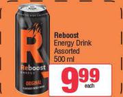 Reboost Energy Drink Assorted-500ml Each