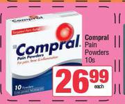 Compral Pain Powders-10s Pack