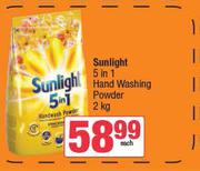 Sunlight 5 In 1 Hand Washing Powder-2Kg