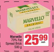 Marvello 70% Fat Spread Brick-500g
