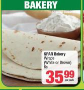 Spar Bakery Wraps (White Or Brown)-6 Per Pack