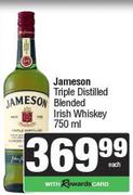 Jameson  Triple Distilled Blended Irish Whiskey-750ml Each