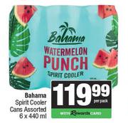 Bahama Spirit Cooler Cans Assorted-6 x 440ml Per Pack