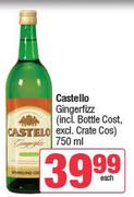 Castello Gingerfizz(incl. Bottle Cost, Excl. Crate Cos)-750ml Each