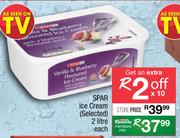 Spar Ice Cream-2Ltr Each