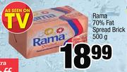 Rama 70% Fat Spread Brick-500g
