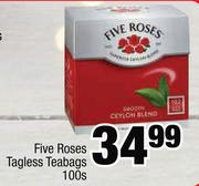 2Five Roses Tagless Teabags-100's