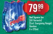Red Square Ice Handies-6x275ml Per Pack
