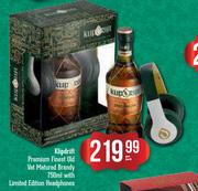 Klipdrift Premium Finest Old Vat Matured Brandy-750ml Per Pack