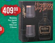 Hennessy Very Special Cognac-750ml Per Pack & 2 Glasses