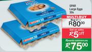 Spar Large Eggs 30's Pack-For 2