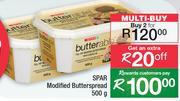 Spar Modified Butter Spread-For 2 x 500g
