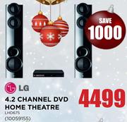 LG 4.2 Channel DVD Home Theatre LHD675