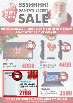HiFi Corp : Santa's Secret Sale (16 Dec 2016 Only), page 1
