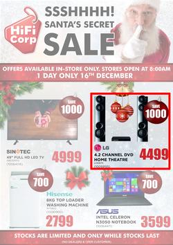 HiFi Corp : Santa's Secret Sale (16 Dec 2016 Only), page 1