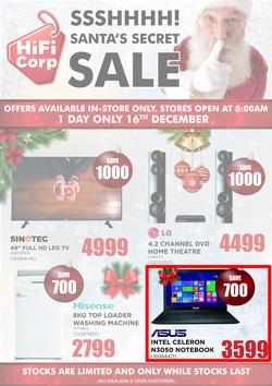 HiFi Corp : Santa's Secret Sale (16 Dec 2016 Only), page 1