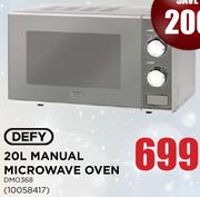 Defy 20Ltr Manual Microwave Oven DMO368