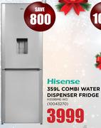 Hisense 359Ltr Combi Water Dispenser Fridge H359BME-WD