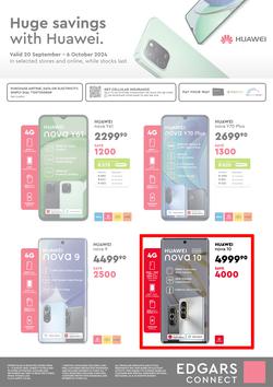 Edgars Connect : Huge Savings With Huawei (20 September - 06 October 2024), page 1