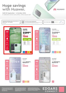 Edgars Connect : Huge Savings With Huawei (20 September - 06 October 2024), page 1