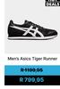 Men's Asics Tiger Runner Black/White Sneaker