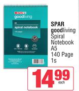 Spar Good Living Spiral Notebook A5 140 Page-1s