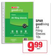 Spar Good Living A4 Filling Sleeves-10s