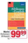 Marlin Dictionary Afrikaans-1s